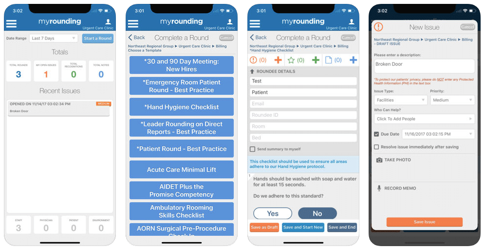 MyRounding complete a round screens on iPhone