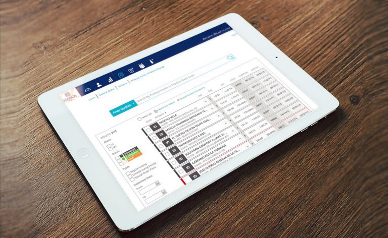 NABCA price quotes screen